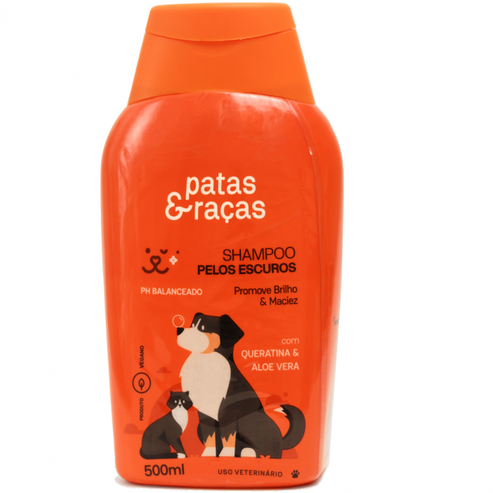 Shampoo Pelos Escuros Patas & Raças